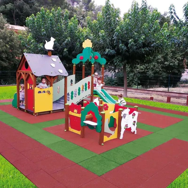 Dalle 50x50 cm Hexdalle XE pour aire de jeux