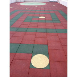 Dalle 50x50 cm Hexdalle XE pour aire de jeux