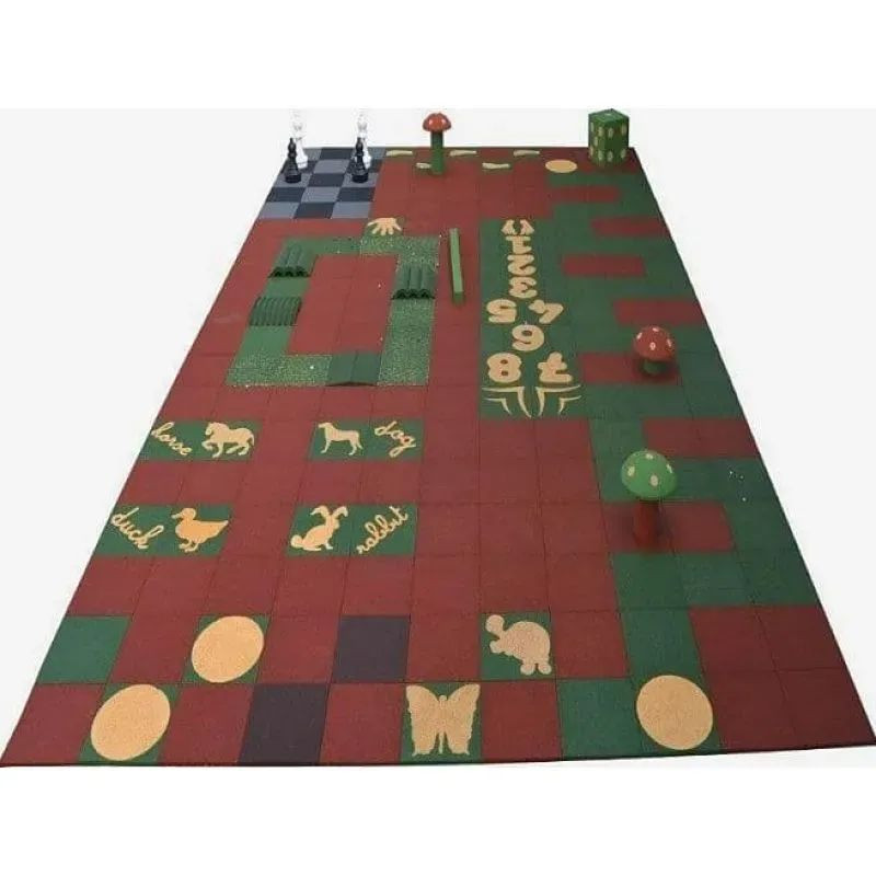 Dalle Hexdalle XE Ludique 50x50 cm - Animaux, chiffre, mots