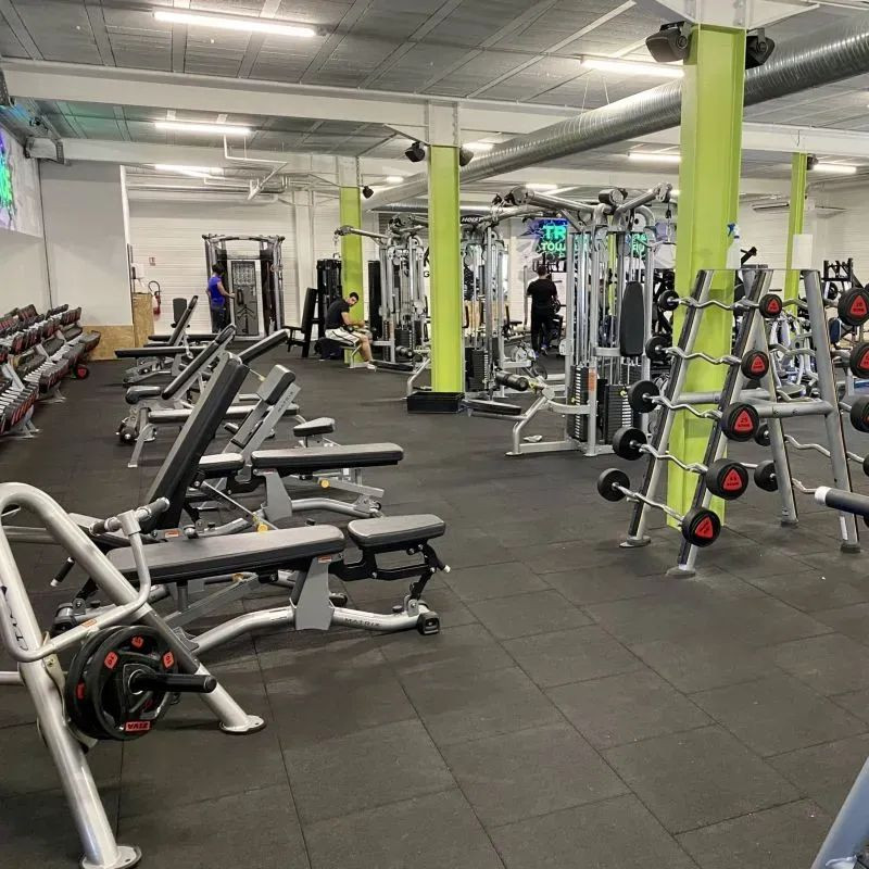 Dalle amortissante anti feu d'intérieur - Salle de sport, cross-fit