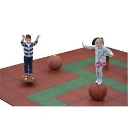 Hexdalle boule d'équilibre 43 cm en caoutchouc pour aire de jeux