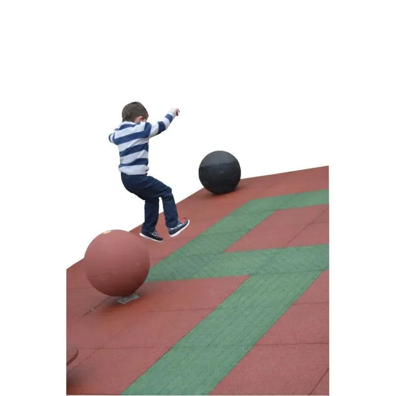 Hexdalle boule d'équilibre 43 cm en caoutchouc pour aire de jeux