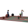 Hexdalle boule d'équilibre 43 cm en caoutchouc pour aire de jeux