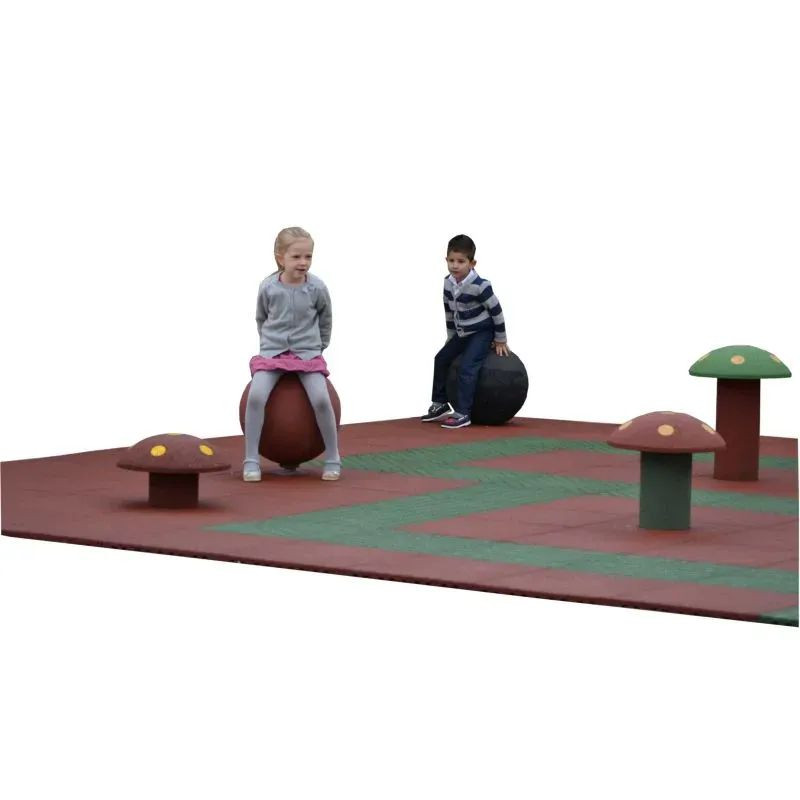 Hexdalle boule d'équilibre 43 cm en caoutchouc pour aire de jeux