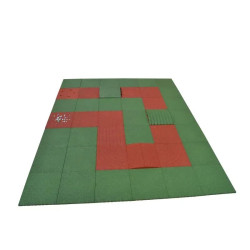 Pack complet parcours de billes en caoutchouc Hexdalle