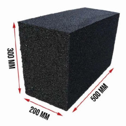 Bloc de tir en caoutchouc anti ricochets et éclats de projectiles