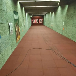 Sol anti ricochet en caoutchouc pour stand de tir