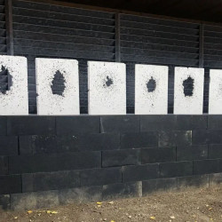 Piège à balle pour stand de tir en caoutchouc anti ricochets Hexbloc