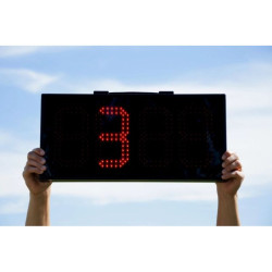 Panneau éléctronique football pour changement de joueur