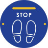 Sticker distanciation / Stop - Marquage au sol