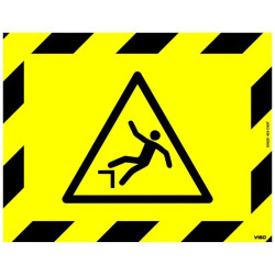 Adhésif de marquage au sol extérieur - Risque de chute