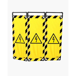 Barrière d'intervention paravent - Danger électrique