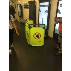 Barrière d'intervention paravent - Accès interdit