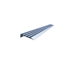 Nez de marche antidérapant aluminium et quartz ou PVC - Lot de 10