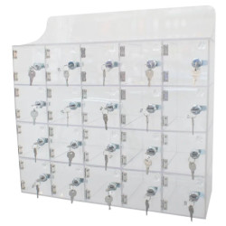 Casier transparent pour 20 smartphones
