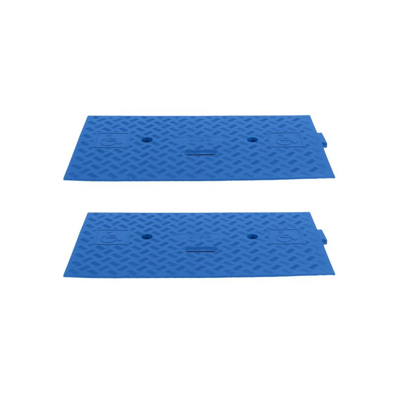 Kit de deux rampes d'accès mobile pour passe câbles