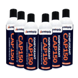 Pack 6 bombes aérosols 300 ml ignifuges tissu synthétique CAP 150