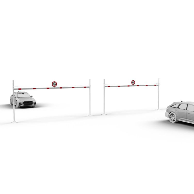 Portique limitation de hauteur réglable