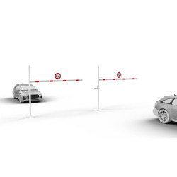 Demi-portique pivotant limitation de hauteur réglable