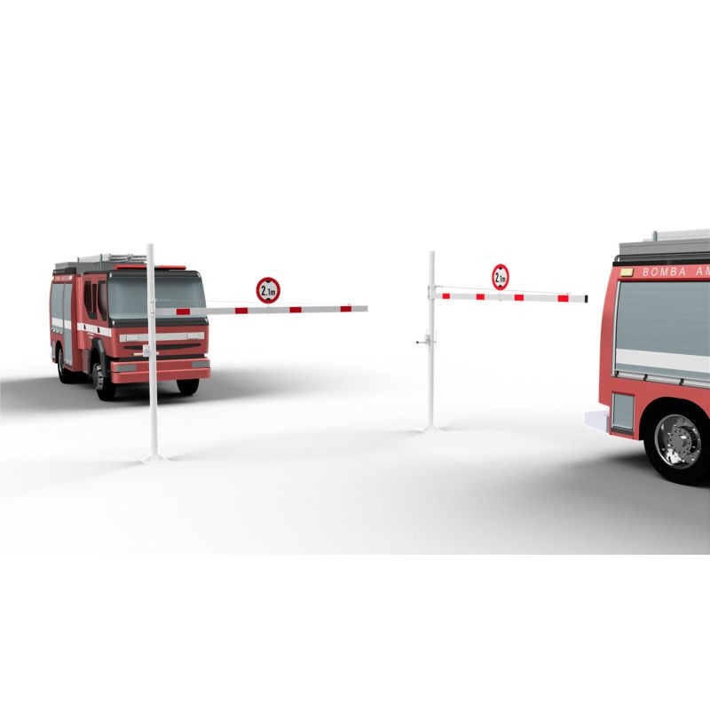 Demi-portique pivotant limitation de hauteur réglable