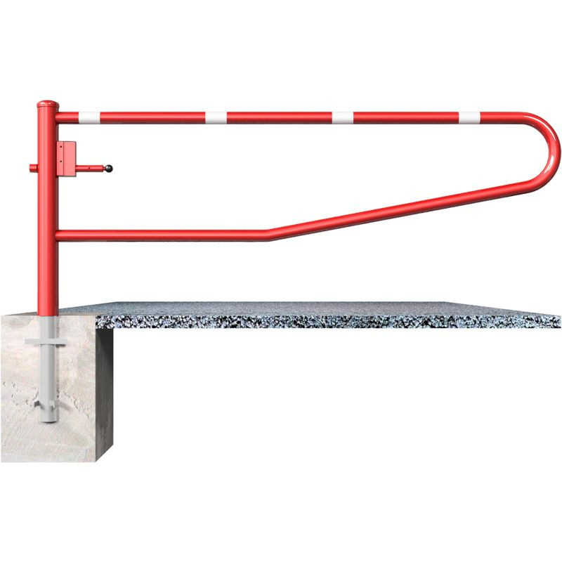 Barrière pivotante trombone