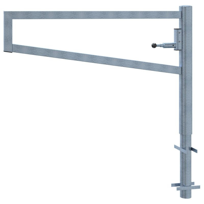 Barrière pivotante avec verrouillage automatique