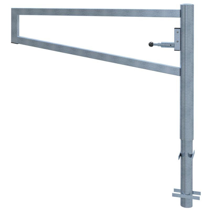 Barrière pivotante avec verrouillage automatique