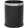 Poubelle ronde à déchets en simili cuir
