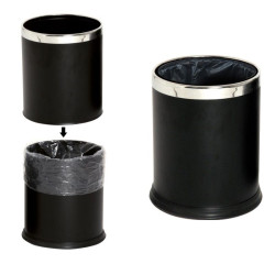 Poubelle de chambre d'hôtel bi flux