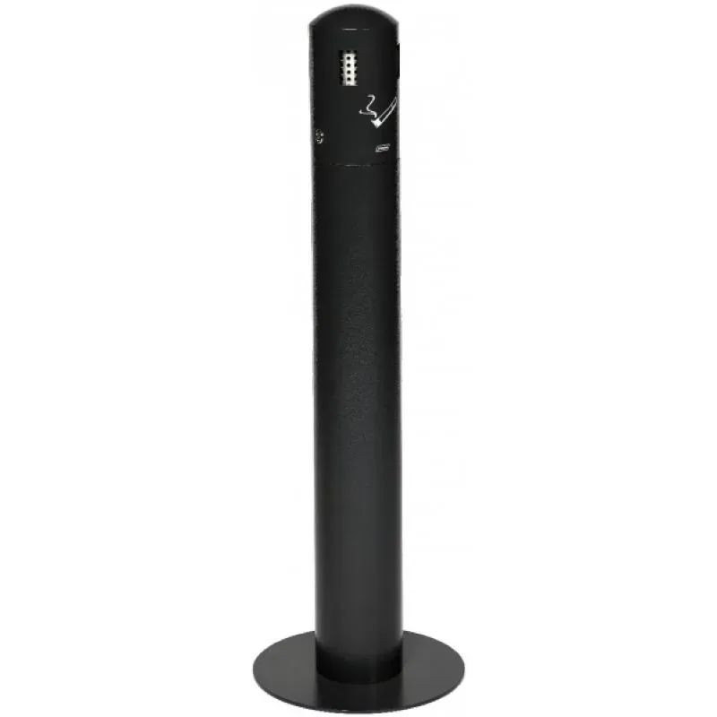 Cendrier sur pied tubulaire - 12 litres- Capacité 1500 mégots