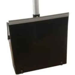 Pelle à déchets avec pince ergonomique