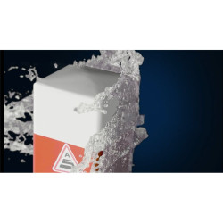 Poteau rouge et blanc amovible carré 7x7 cm - Schake