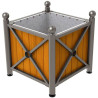 Jardinière pour palmier Procity acier et bois Province Boule
