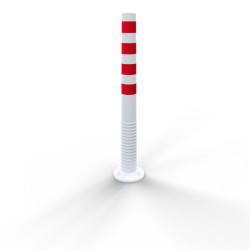 Poteau flexible Schake de délimitation D.80 mm rouge et blanc