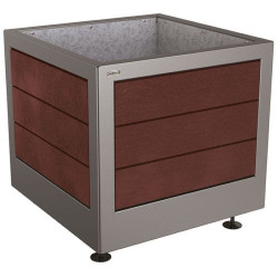 Bac palmier Silaos acier et plastique recyclé Procity