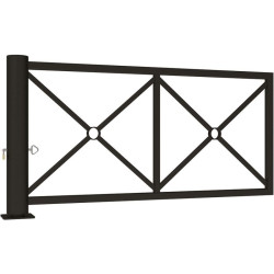 Barrière d'accès tournante Décorative 201 cm