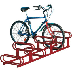 Support cycles 6 places emplacements décalés