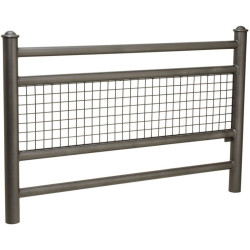 Barrière urbaine Linéa en métal peint avec pommeaux Agora