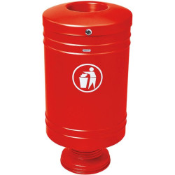 Corbeille Gascogne socle en fonte 60 litres
