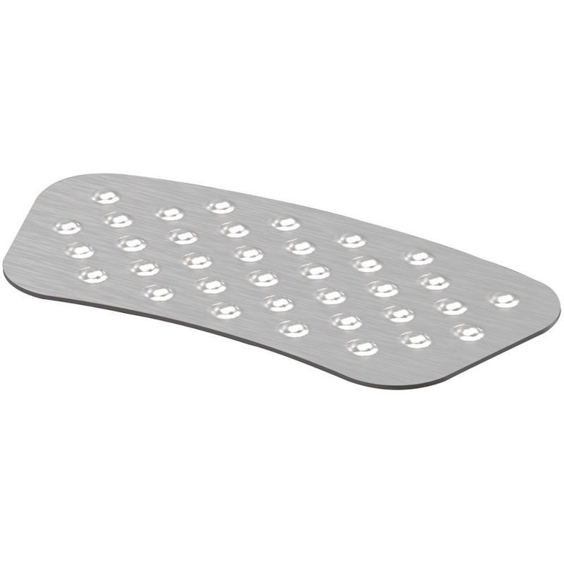 Plaque autocollante en inox écrase cigarette pour poubelle de ville