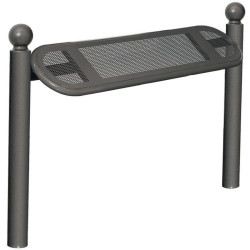 Assis debout public en métal  peint sur poteaux