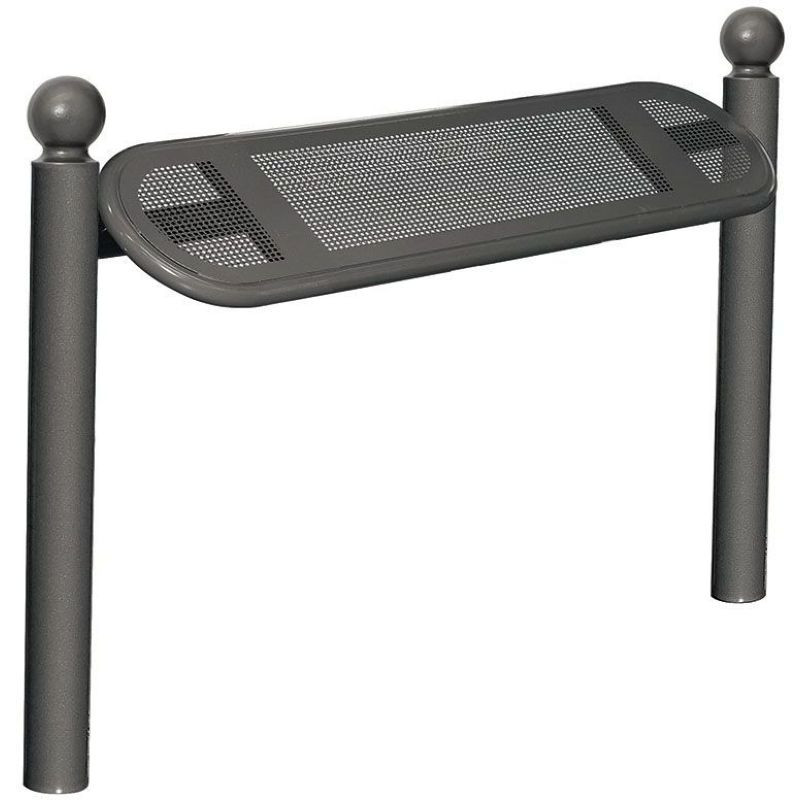 Assis debout public en métal  peint sur poteaux