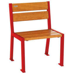 Fauteuil bois et acier Silaos 5 lames