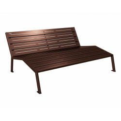 Chaise longue acier Silaos