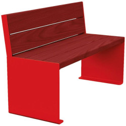 Banc bois et acier KUB.
