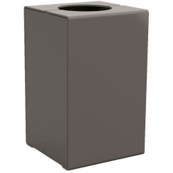 Poubelle de ville avec ou sans couvercle en métal modèle KUB