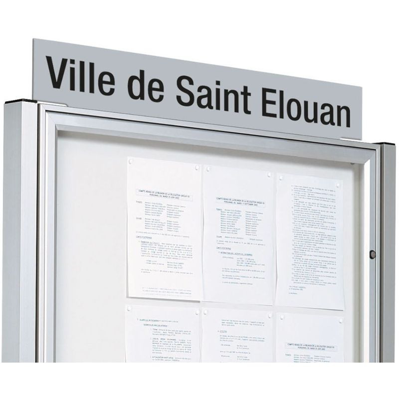 Bandeau signalétique pour vitrine Procity Classique et Tradition