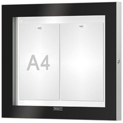 Vitrine 2 à 9 A4 pour affichage mural modèle Procity Edge