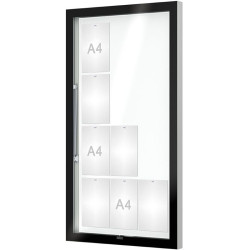 Vitrine d'affichage 12 à 28 A4  modèle Procity Edge