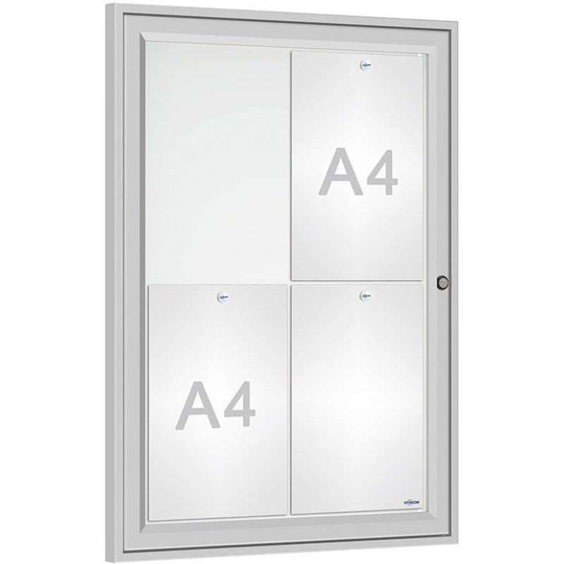 Vitrine horaire pour abribus en aluminium 75 x 55 cm